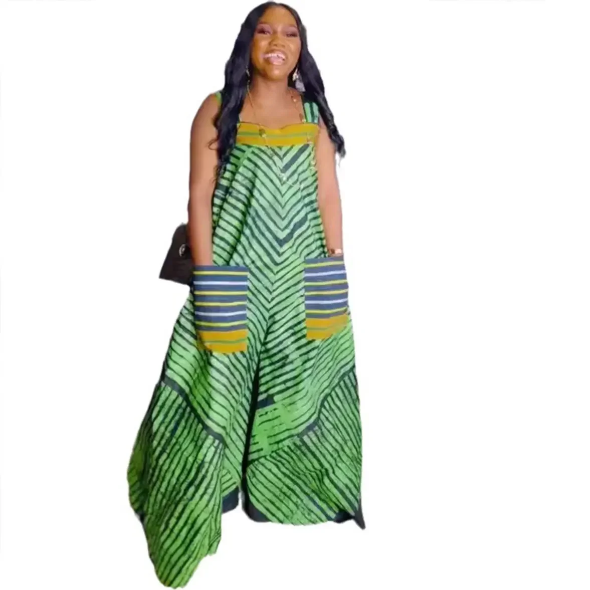 Африканская одежда для женщин, летняя одежда без рукавов Dashiki Bandage, свободная модная уличная одежда, комбинезон с широкими штанинами, брюки, комбинезон
Африканская одежда для женщин, летняя одежда без рукавов Dashiki Bandage, свободная модная уличная одежда, комбинезон с широкими штанинами, брюки, комбинезон
