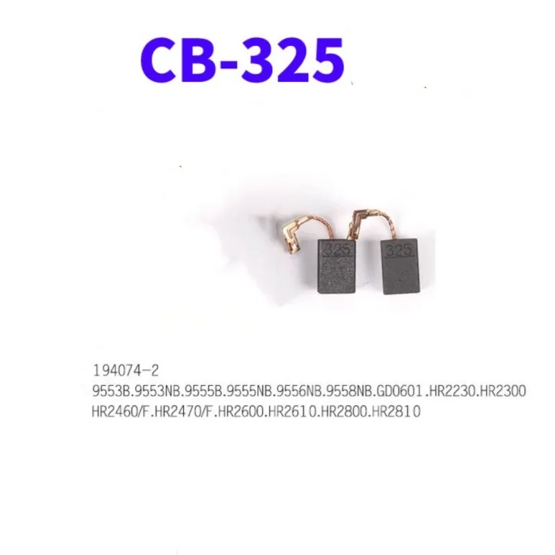 Original Carbon Brush 194074-2 -325 for Makita 9553B/NB 9555B/NB 9556NB 9558NB GD0601 HR2230/2300/2460 HR2600/2610/2800/2810
Original Carbon Brush 194074-2 -325 for Makita 9553B/NB 9555B/NB 9556NB 9558NB GD0601 HR2230/2300/2460 HR2600/2610/2800/2810