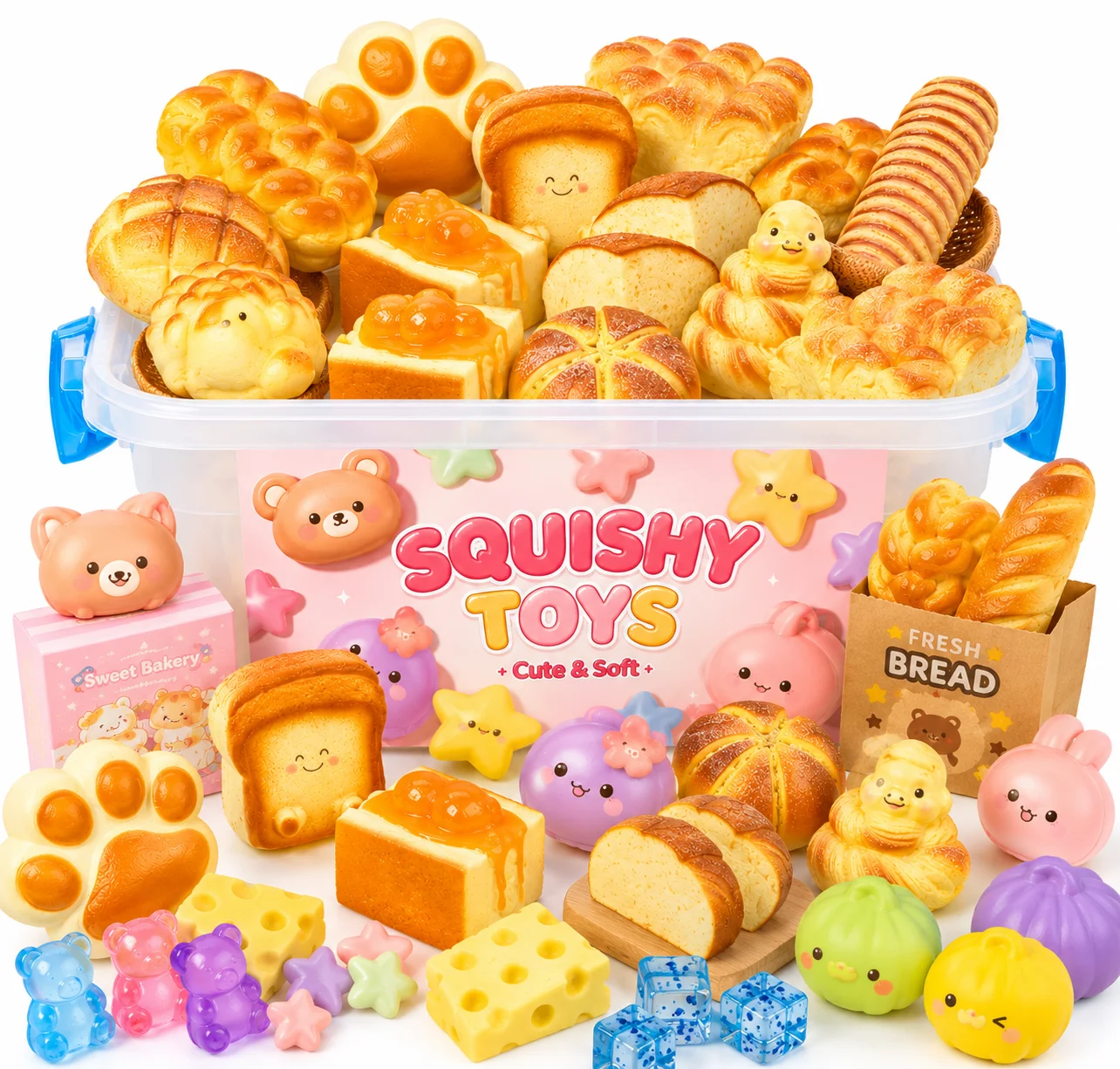 What's Inside Giant Bread Squishy Blind Box | Cute Bakery Surprise Collection
What's Inside Giant Bread Squishy Blind Box | Cute Bakery Surprise Collection
