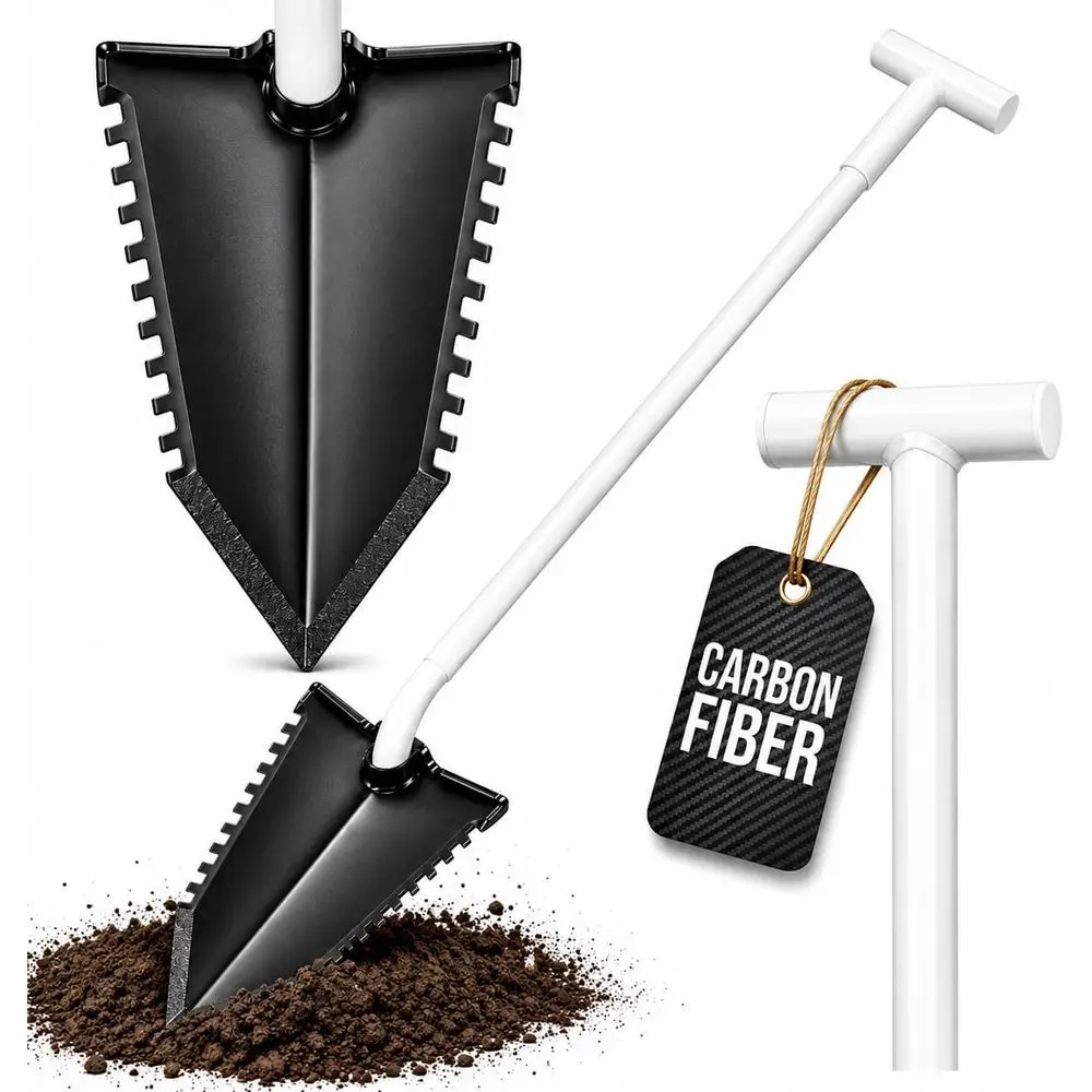 Double-Edged Lightweight Shovel for Metal Detection and Tough Soil Digging - Ideal for Gold Diggers and Treasure Hunters
Double-Edged Lightweight Shovel for Metal Detection and Tough Soil Digging - Ideal for Gold Diggers and Treasure Hunters