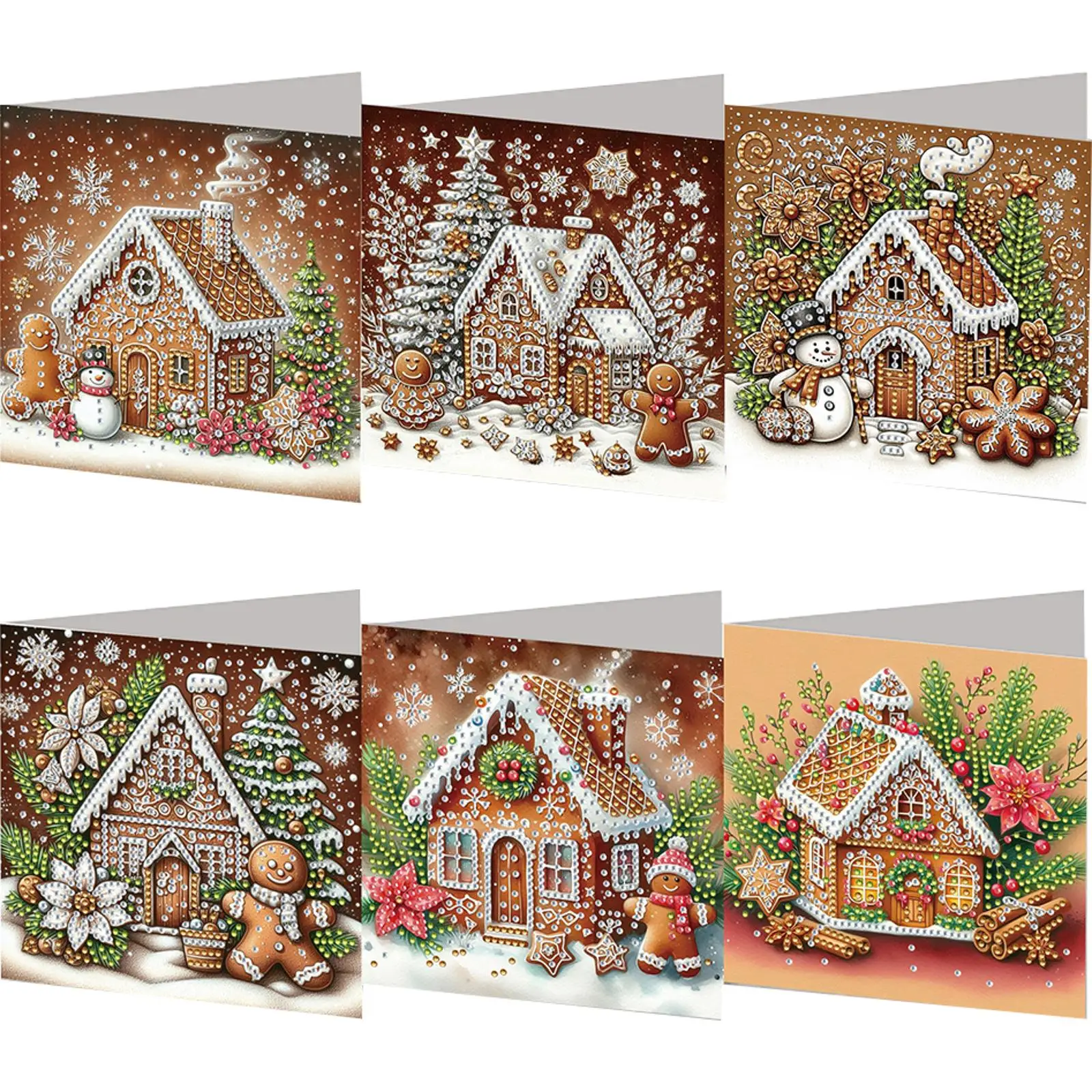 6PCS DIY Diamond Art Greeting Cards Congratulation Card & Gift (Gingerbread Man)
6PCS DIY Diamond Art Greeting Cards Congratulation Card & Gift (Gingerbread Man)