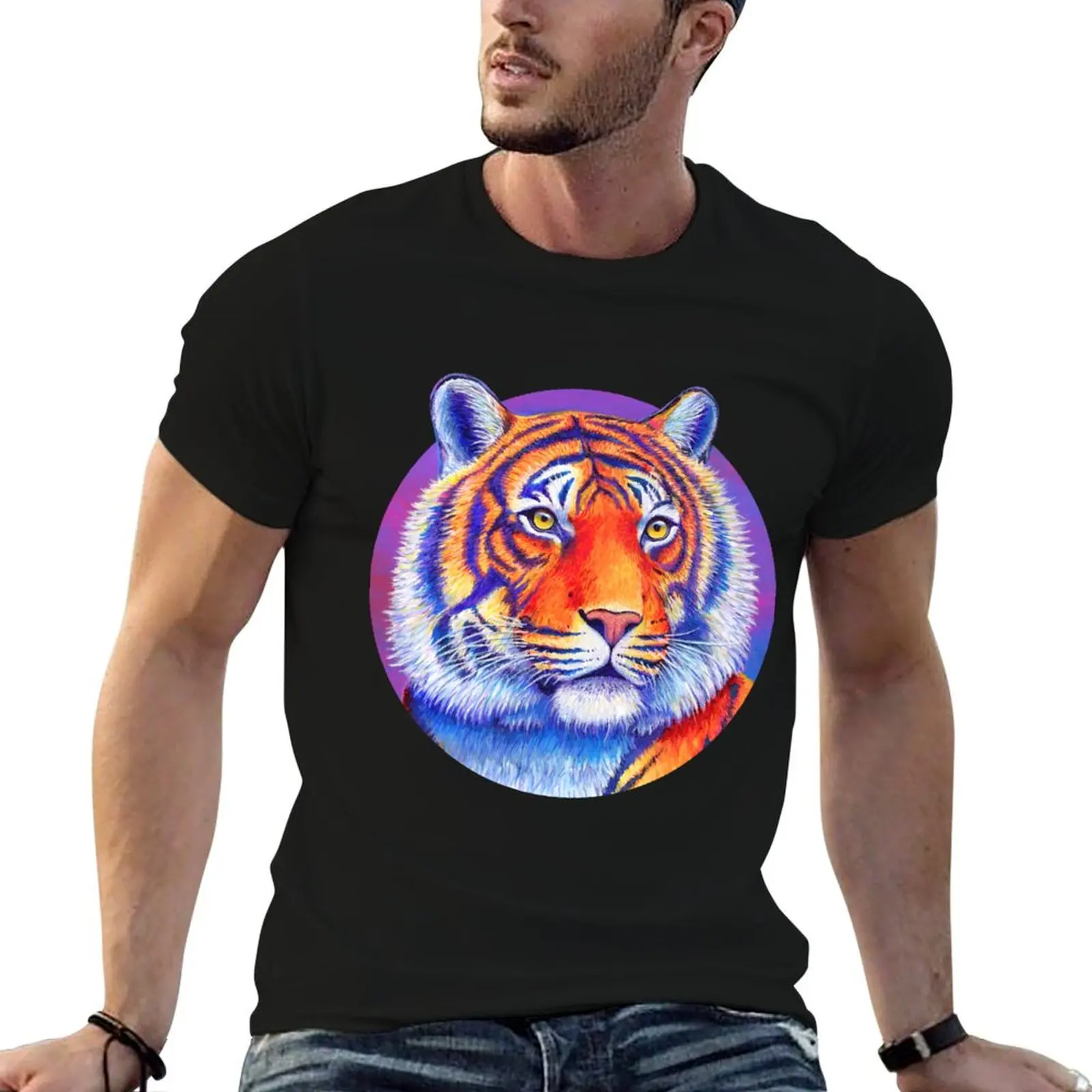 t graphic with Fiery man Tiger shirts Beauty t shirt Bengal T-Shirt Colorful - prints
t graphic with Fiery man Tiger shirts Beauty t shirt Bengal T-Shirt Colorful - prints