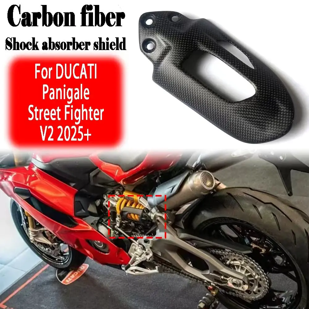 For DUCATI ducari Streetfighter V2 2025 Panigale V2 2025+ 100% Carbon Fiber Motorcycl Protection Heat Shield Cover Modificatio
For DUCATI ducari Streetfighter V2 2025 Panigale V2 2025+ 100% Carbon Fiber Motorcycl Protection Heat Shield Cover Modificatio