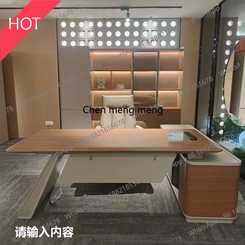 03A Boss desk small boss office small size high-end paint boss table modern office furniture
03A Boss desk small boss office small size high-end paint boss table modern office furniture