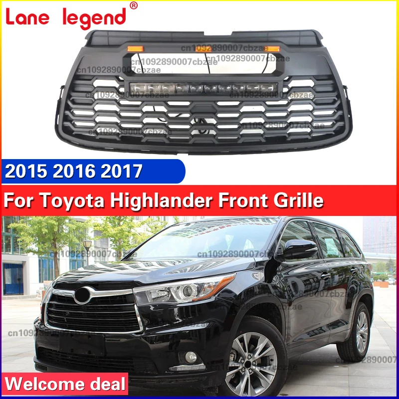 4x4 Offroad Auto Parts Exterior Accessories Black Car Front Upper Grille Radiator Grill Parrilla For Toyota HIGHLANDER 2015-2017
4x4 Offroad Auto Parts Exterior Accessories Black Car Front Upper Grille Radiator Grill Parrilla For Toyota HIGHLANDER 2015-2017