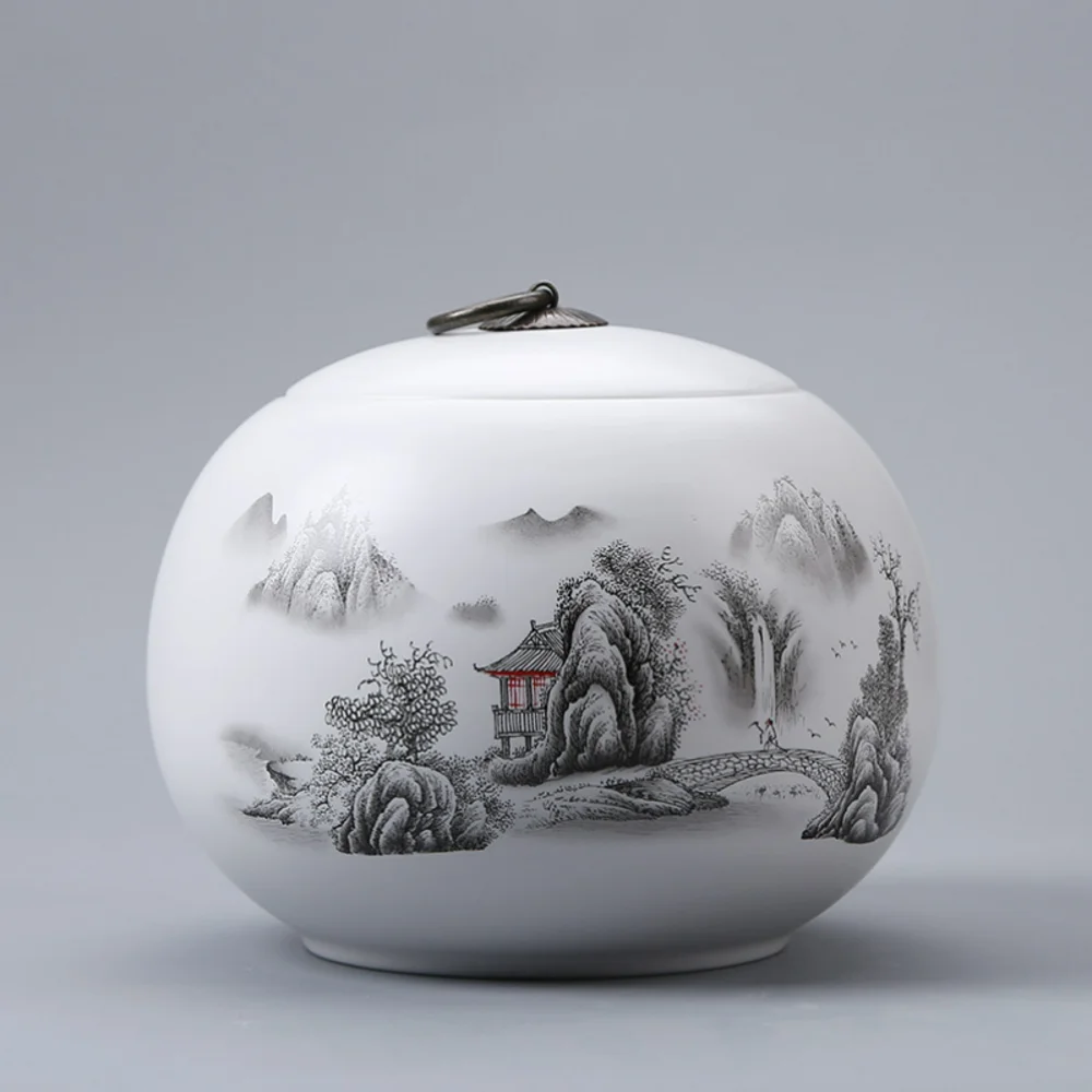 Ceramic Tea Caddy Storage Tank Sealed Jar Candy Jar Tea Box Sugar Bowl Tea Organizer Home Food Container Decorative Jars Tea Can
Ceramic Tea Caddy Storage Tank Sealed Jar Candy Jar Tea Box Sugar Bowl Tea Organizer Home Food Container Decorative Jars Tea Can
