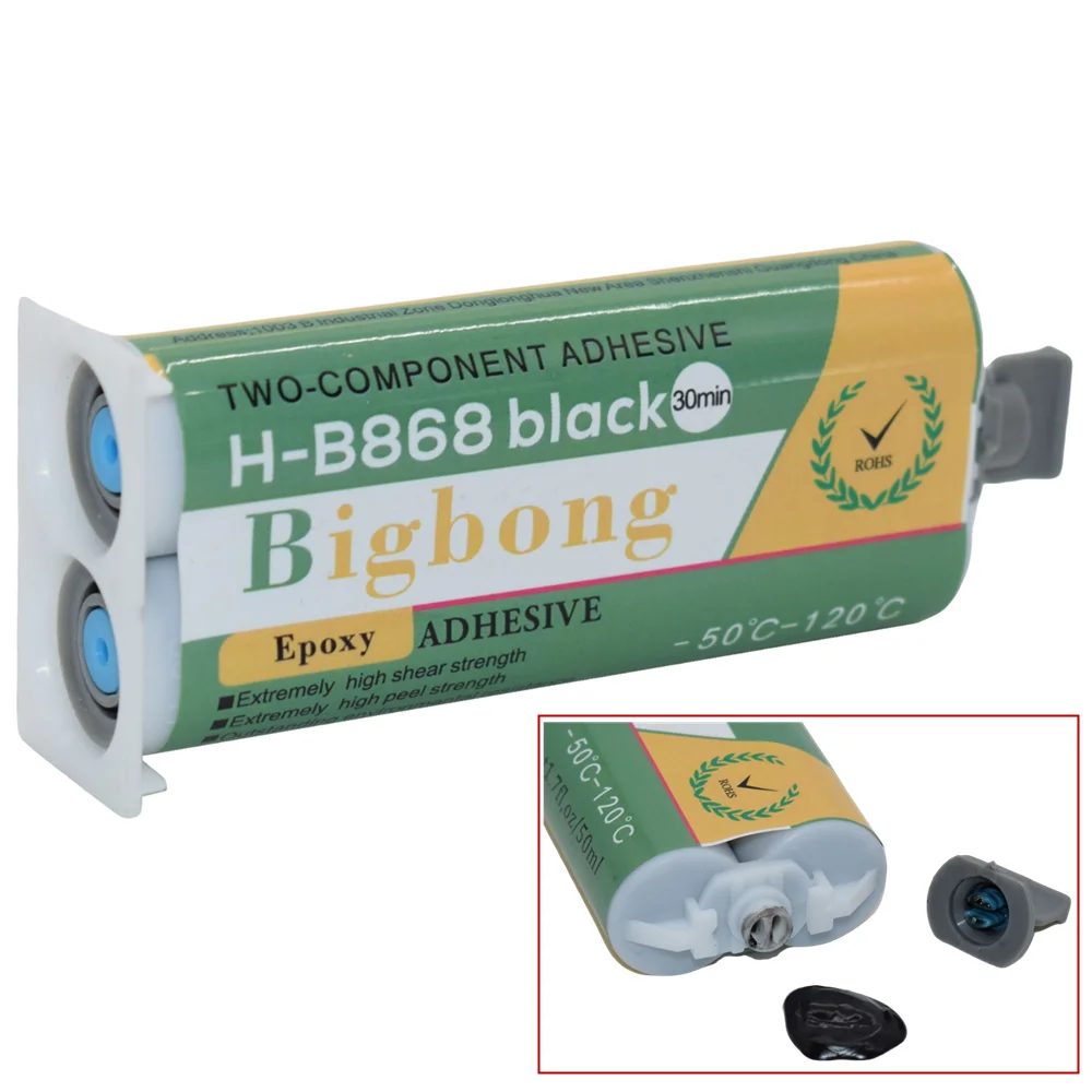High Temperature Epoxy Caulk Glue 50ml 1:1 Resin Strong Adhesives Black AB Glues for Bonding Plastic Ceramic Stone Wood Metal
High Temperature Epoxy Caulk Glue 50ml 1:1 Resin Strong Adhesives Black AB Glues for Bonding Plastic Ceramic Stone Wood Metal
