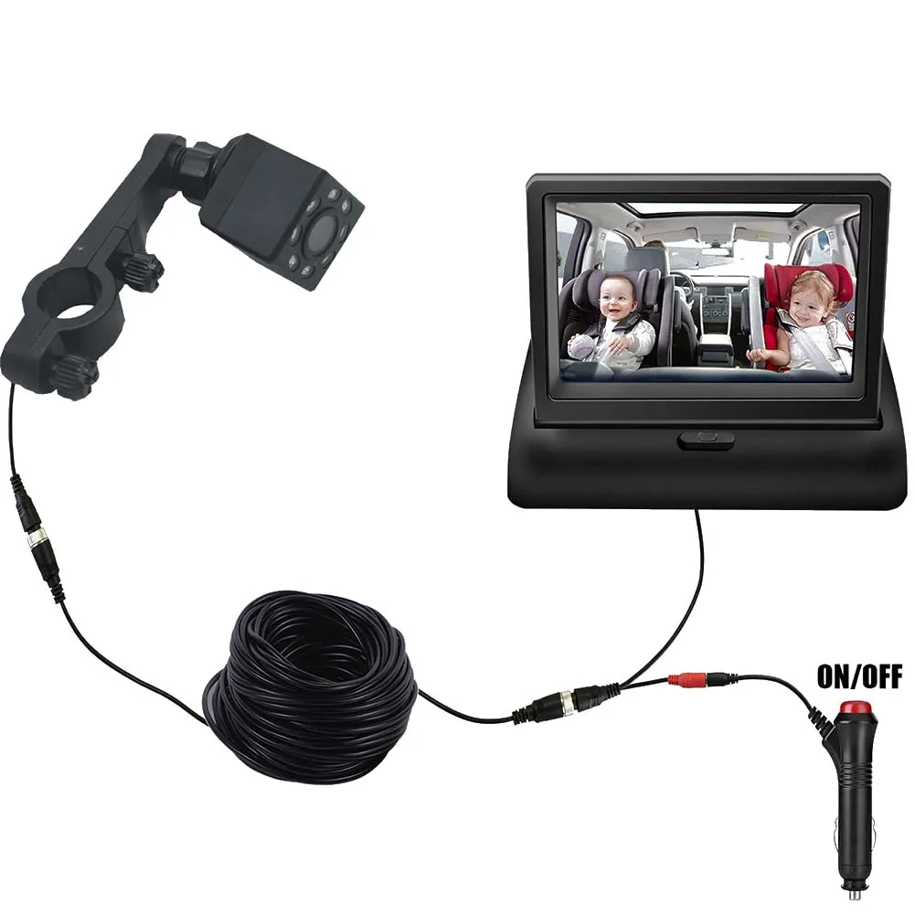 4.3 Inch HD Baby Car Rear View Monitor Reversing Display Night Vision Backup Rearview Cam for Vehicle Easy Installation
4.3 Inch HD Baby Car Rear View Monitor Reversing Display Night Vision Backup Rearview Cam for Vehicle Easy Installation