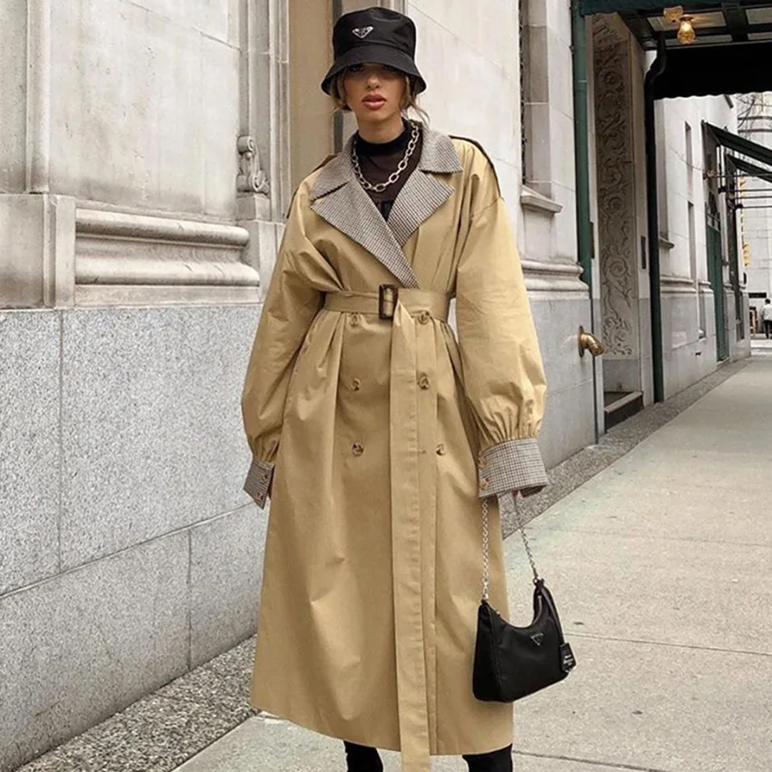 Autumn Fashion Women's Clothing French Splicing Double-breasted Trench Coat Women's Commuter Design Sense Long Coat
Autumn Fashion Women's Clothing French Splicing Double-breasted Trench Coat Women's Commuter Design Sense Long Coat