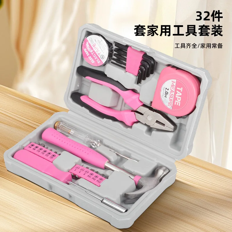 Cross-border popular household hand tool set household multi-functional combination toolbox set car maintenance tool
Cross-border popular household hand tool set household multi-functional combination toolbox set car maintenance tool