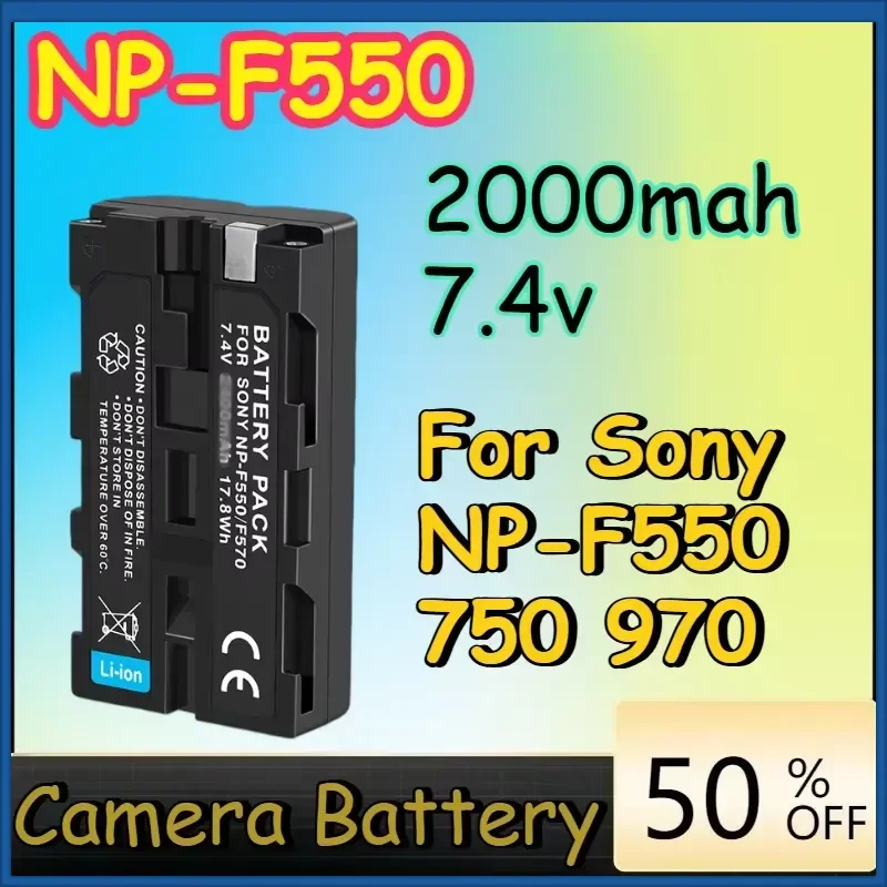 2000mah 7.4v NP-F550 NP F550 High-Quality Battery for Sony NP-F550 750 970 Camera Battery in Stock
2000mah 7.4v NP-F550 NP F550 High-Quality Battery for Sony NP-F550 750 970 Camera Battery in Stock
