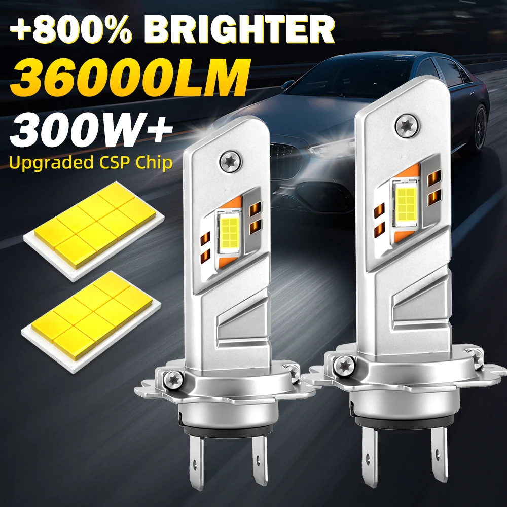 H7 LED Headlight Bulbs CANBUS 360000LM Super Bright Automobile Lights Plug&Play Wireless Headlamp For Car 12V With Copper Tubes
H7 LED Headlight Bulbs CANBUS 360000LM Super Bright Automobile Lights Plug&Play Wireless Headlamp For Car 12V With Copper Tubes