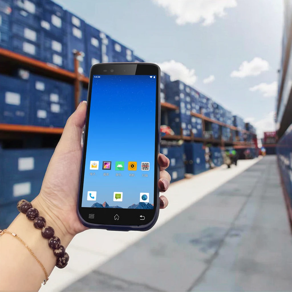 6 Inch 4G Android 12 Industrial PDA Handheld Terminal 2D Barcode QR Code Scanner NFC RFID Reader Inventory Rugged IP67 in Stock