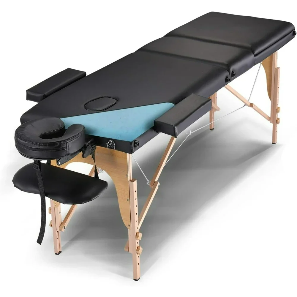 Portable Massage Table, Professional SPA Reiki Eyelash Salon Bed, Wooden Frame Height Adjustment & Accessories, Massage Beds
Portable Massage Table, Professional SPA Reiki Eyelash Salon Bed, Wooden Frame Height Adjustment & Accessories, Massage Beds