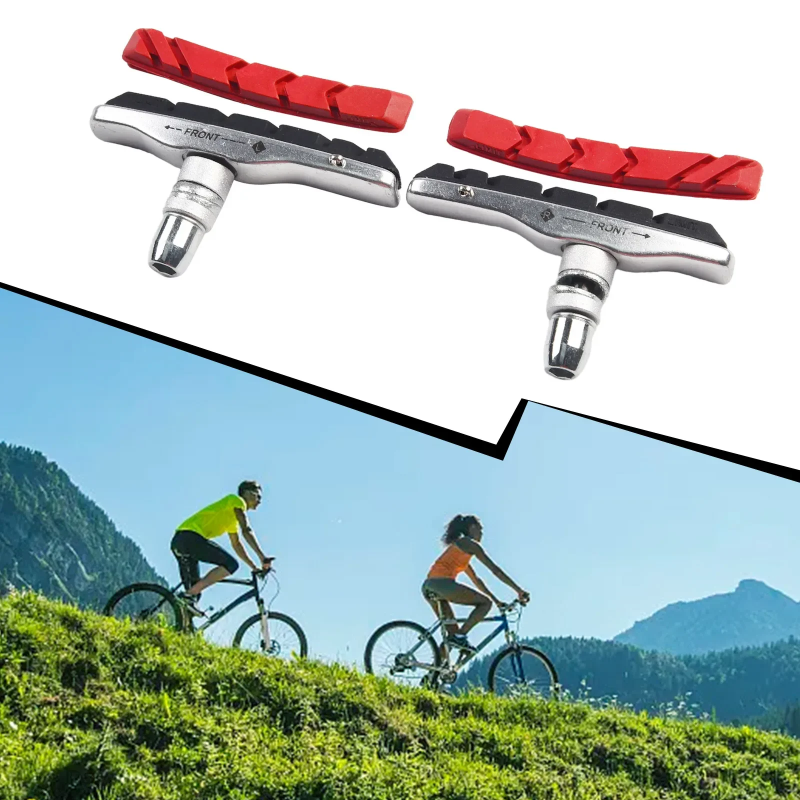 1 Pair Bike V Brake Blocks For MTB Bike 70mm Central Threaded Post Left And Right Bike V-brake Shoes Cycling Accessories
1 Pair Bike V Brake Blocks For MTB Bike 70mm Central Threaded Post Left And Right Bike V-brake Shoes Cycling Accessories