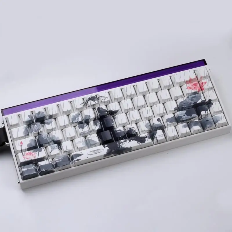 PBT Keycap Set With Rain Flower Side Print Keycaps For Mechanical Keyboards HX5E
PBT Keycap Set With Rain Flower Side Print Keycaps For Mechanical Keyboards HX5E