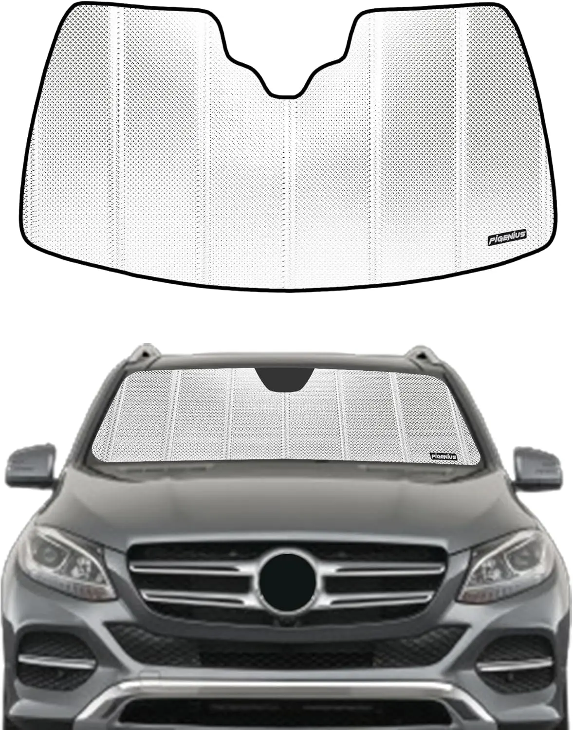 Custom Fit Windshield Sun Shade for Mercedes-Benz GLE/GLS SUV 2016-2019 with Storage Bag
Custom Fit Windshield Sun Shade for Mercedes-Benz GLE/GLS SUV 2016-2019 with Storage Bag