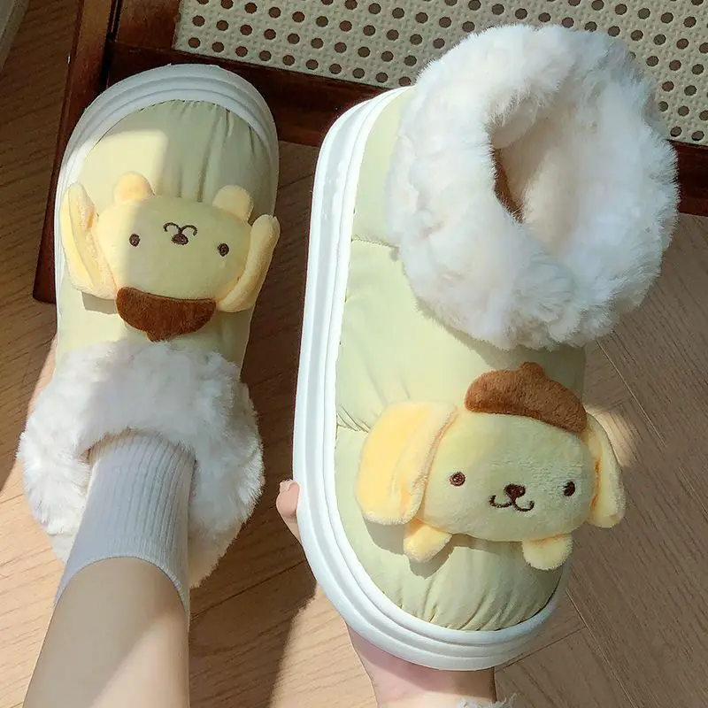 2024 New Sanrio Kawaii Anime Pompompurin Cinnamoroll Cotton Boots Girl Heart Cute Cartoon Thick Warm Slippers Female Kid Gift
2024 New Sanrio Kawaii Anime Pompompurin Cinnamoroll Cotton Boots Girl Heart Cute Cartoon Thick Warm Slippers Female Kid Gift