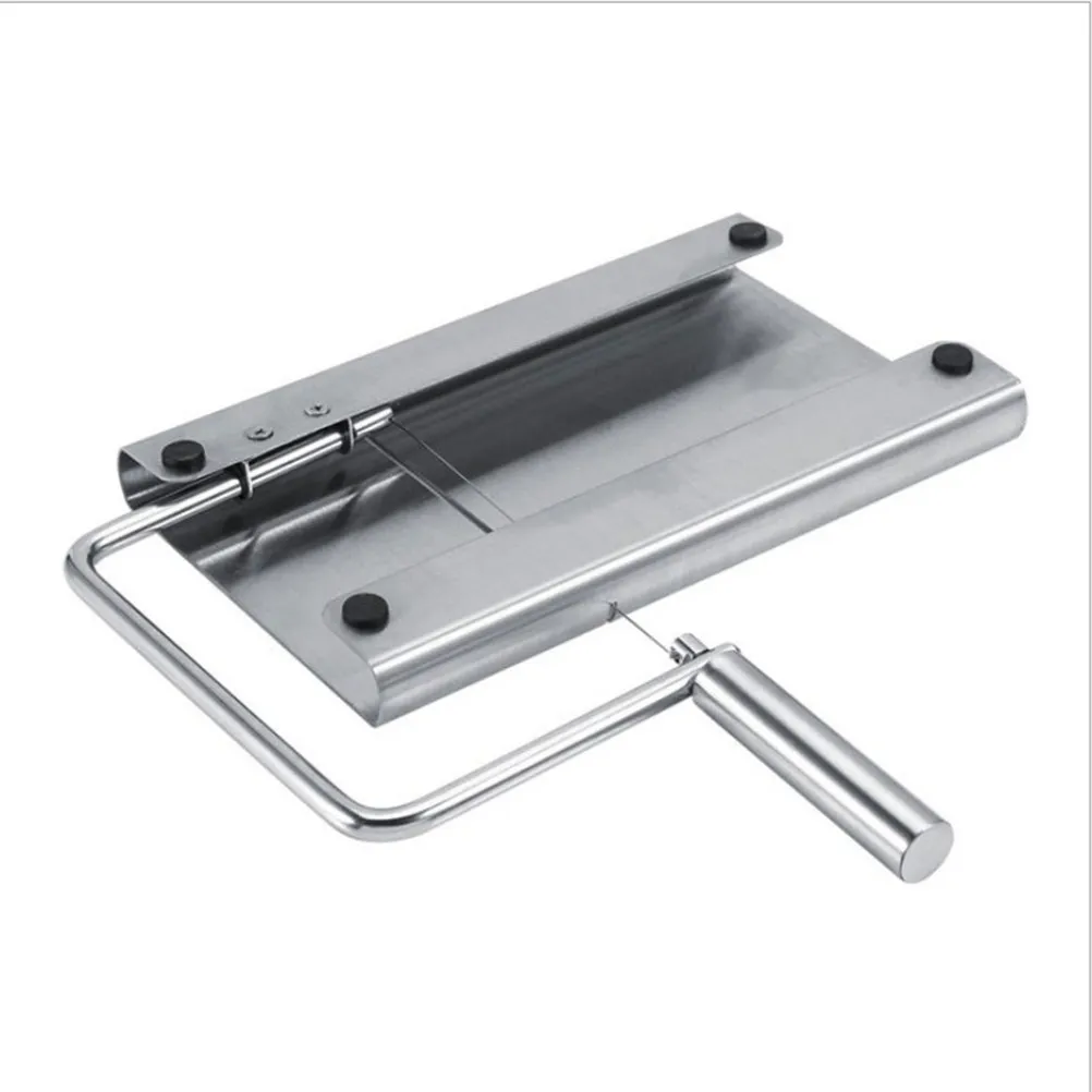 Stainless Steel Cheese Slicer with Non-Slip Rubber Feet for Even Slicing Butter Hard-Boiled Eggs Fruits Vegetables Serving Board
Stainless Steel Cheese Slicer with Non-Slip Rubber Feet for Even Slicing Butter Hard-Boiled Eggs Fruits Vegetables Serving Board