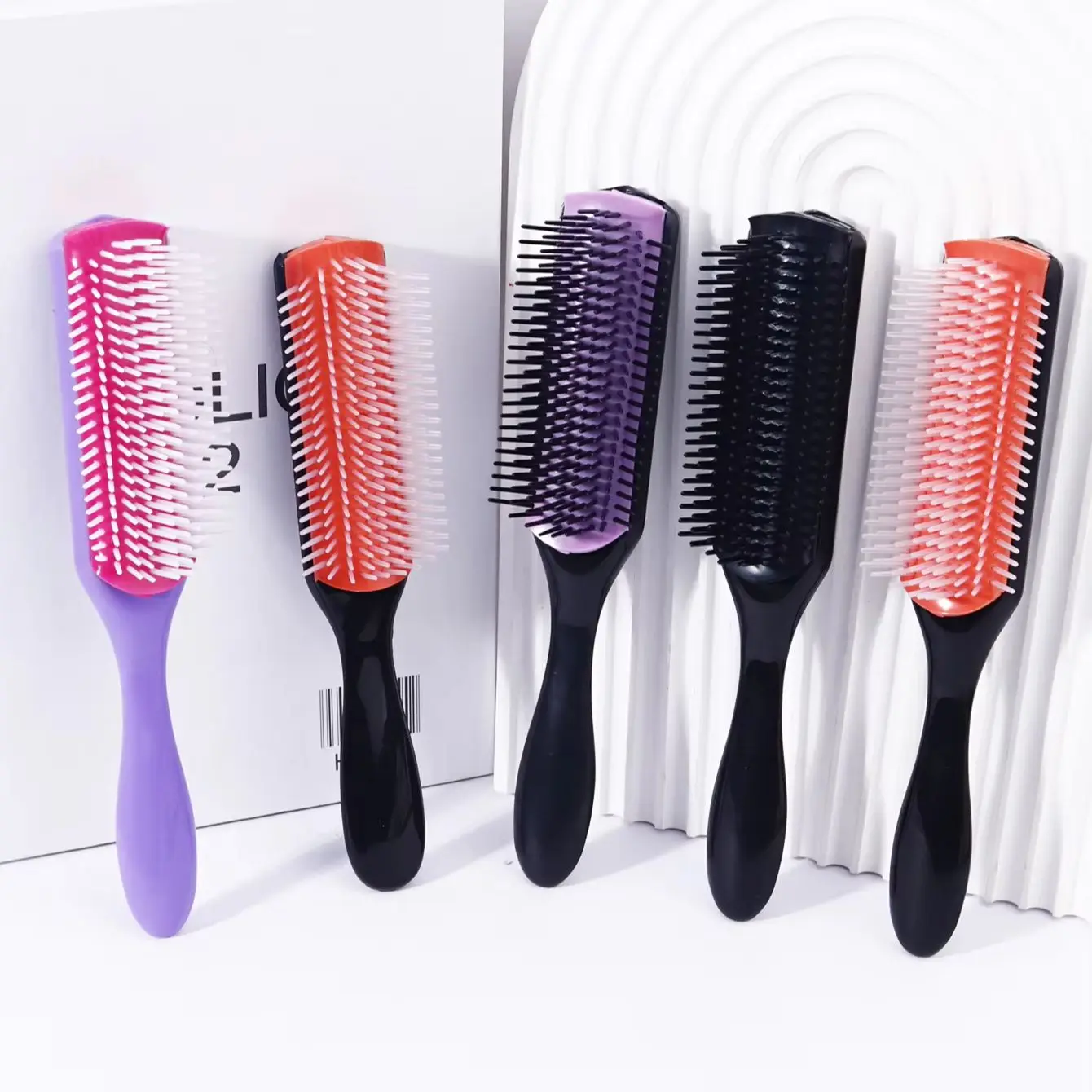 1pc 9-row nylon massage curling brush, hair salon straight hair curling comb, nylon bristles Special for real hair wigs
1pc 9-row nylon massage curling brush, hair salon straight hair curling comb, nylon bristles Special for real hair wigs