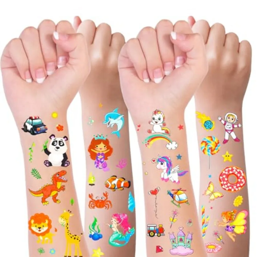 Temporary Tattoos for,300+ Mixed Styles Temporary Tattoos Stickers Set for Girls and Boys, Dinosaur Animals Butterfly Fish Temp
Temporary Tattoos for,300+ Mixed Styles Temporary Tattoos Stickers Set for Girls and Boys, Dinosaur Animals Butterfly Fish Temp
