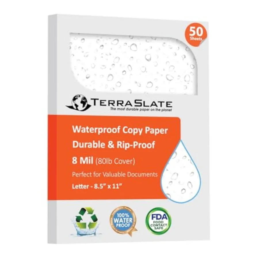Premium Waterproof Laser Printer Copy Paper " " 8 Mil Ra Weatherproof
Premium Waterproof Laser Printer Copy Paper " " 8 Mil Ra Weatherproof