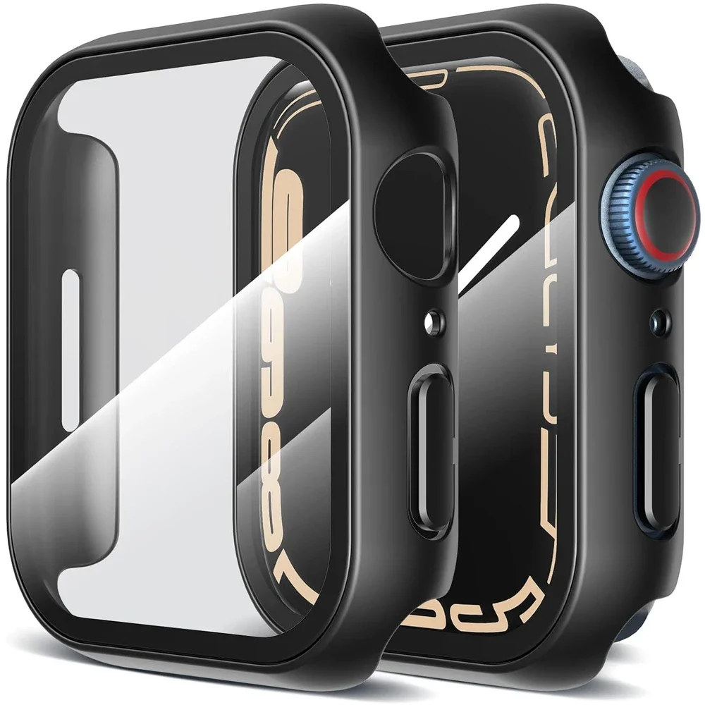 Glass+Cover For Apple Watch case 9 8 7 6 SE 5 iWatch Accessorie Screen Protector Apple watch serie 44mm 40mm 41mm 45mm 42mm 38mm
Glass+Cover For Apple Watch case 9 8 7 6 SE 5 iWatch Accessorie Screen Protector Apple watch serie 44mm 40mm 41mm 45mm 42mm 38mm