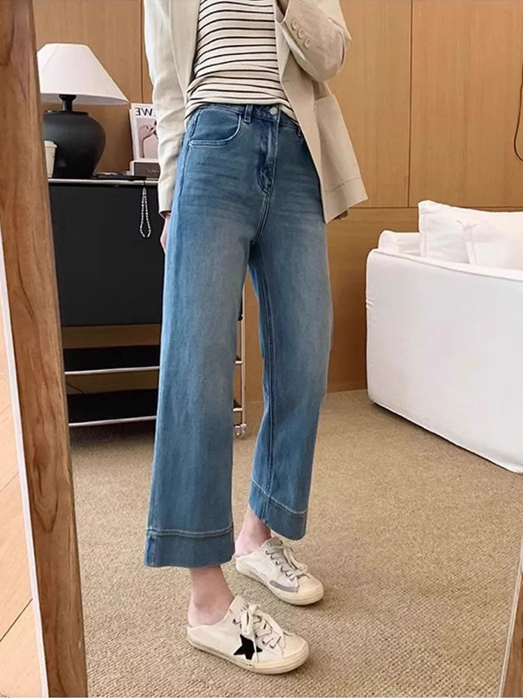 Женские узкие широкие джинсы с вышивкой, эластичные прямые брюки с высокой талией, девять очков, узкая версия, расклешенные брюки, летняя одежда
Женские узкие широкие джинсы с вышивкой, эластичные прямые брюки с высокой талией, девять очков, узкая версия, расклешенные брюки, летняя одежда