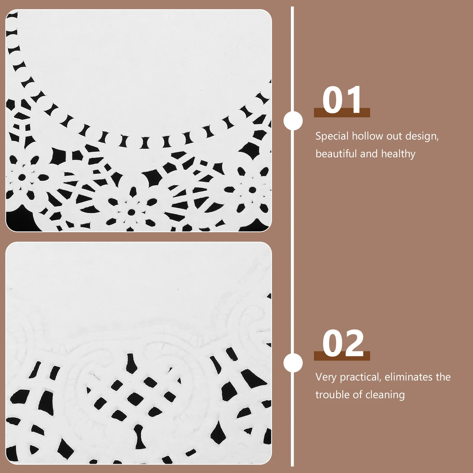 150pcs Baking Paper Pads 6.5 8.5 10.5 Inch White Lace Hollow Disposable Oil-Absorbing Cake Liners For Party Home Kitchen Use 
150pcs Baking Paper Pads 6.5 8.5 10.5 Inch White Lace Hollow Disposable Oil-Absorbing Cake Liners For Party Home Kitchen Use