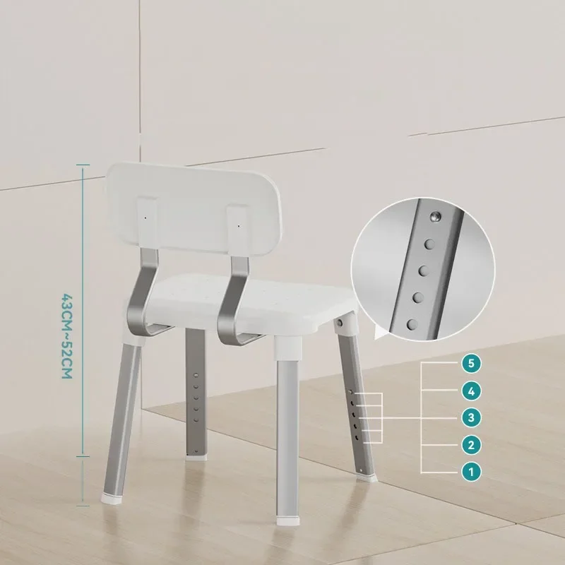 Нескользящий стул для душа в японском стиле с регулируемой высотой и спинкой, сиденье для ванной комнаты из алюминиевого сплава, антибактериальный табурет для ванны
Нескользящий стул для душа в японском стиле с регулируемой высотой и спинкой, сиденье для ванной комнаты из алюминиевого сплава, антибактериальный табурет для ванны