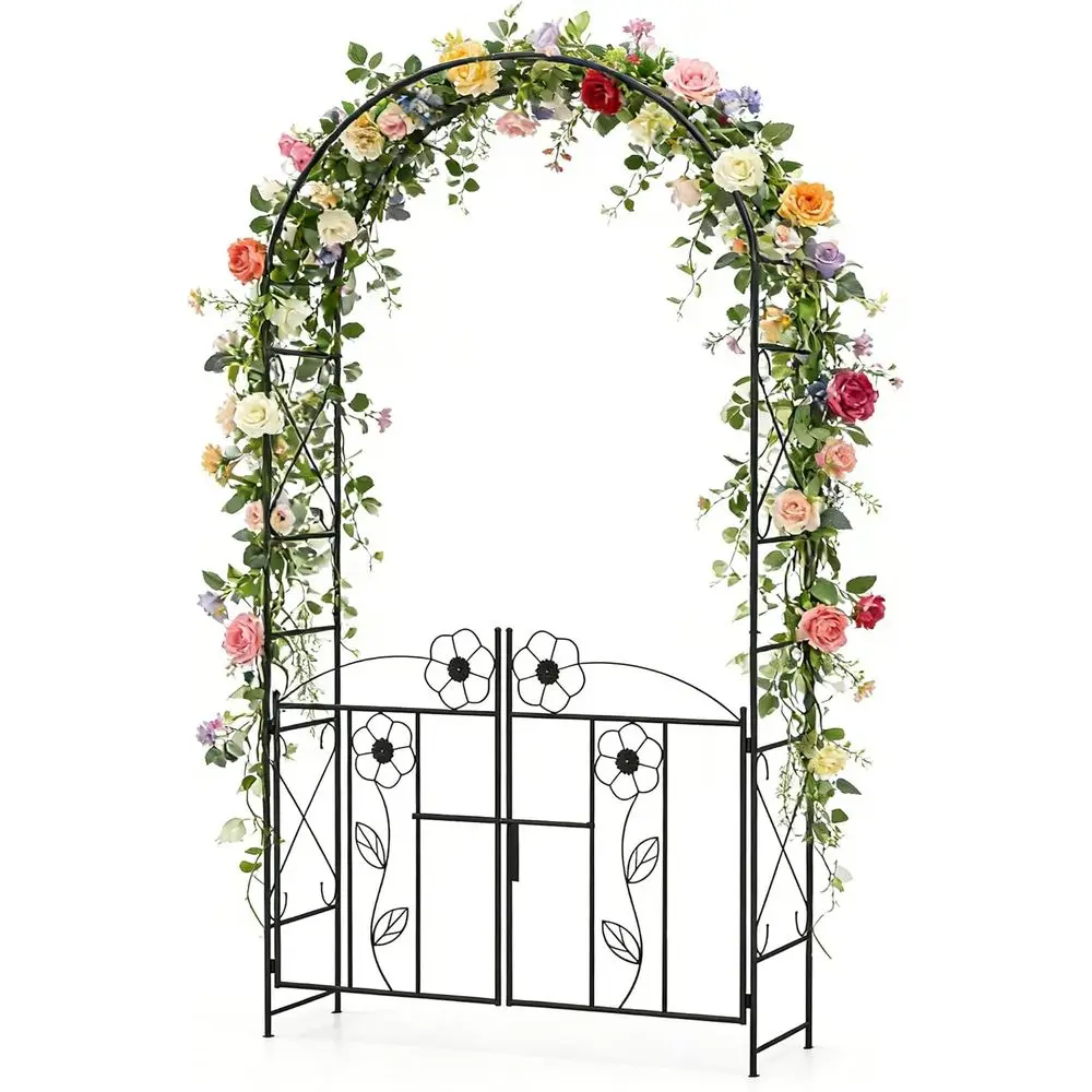 90 Lockable Garden Arch Trellis for Climbing Plants, Roses, Vines - Heavy-Duty Outdoor Decor or Wedding
90 Lockable Garden Arch Trellis for Climbing Plants, Roses, Vines - Heavy-Duty Outdoor Decor or Wedding