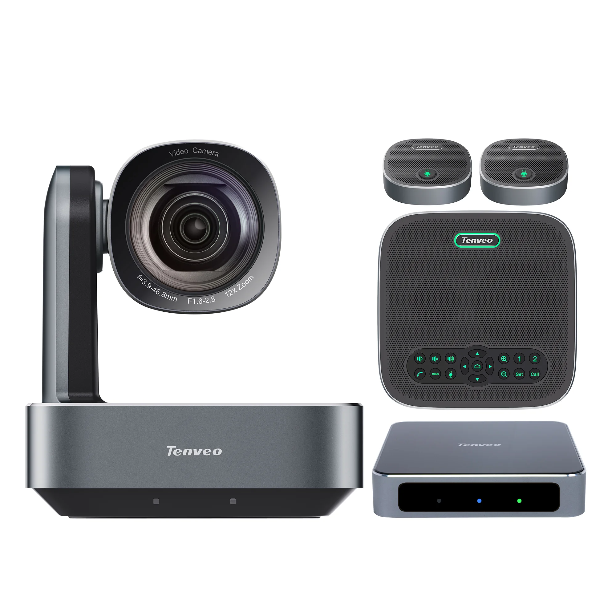 Tenveo VA612GROUP-EX 4K AI Audiovisual System 12X Optical Zoom 360° Voice Pickup Conference Camera System
Tenveo VA612GROUP-EX 4K AI Audiovisual System 12X Optical Zoom 360° Voice Pickup Conference Camera System