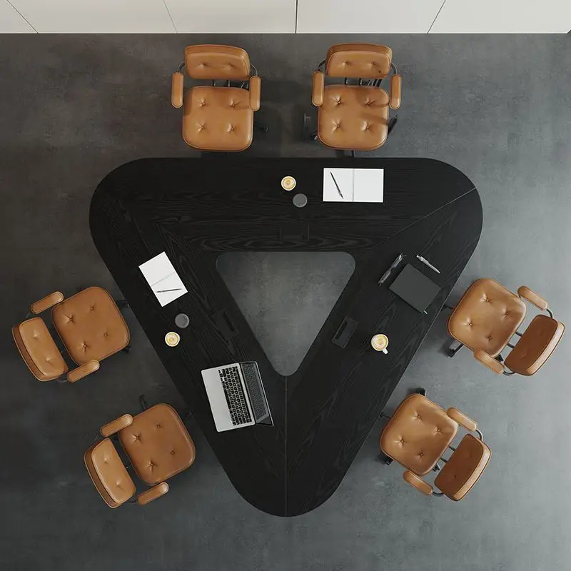 Italian light luxury solid wood three-sided conference table, creative business negotiation table, simple and modern
Italian light luxury solid wood three-sided conference table, creative business negotiation table, simple and modern