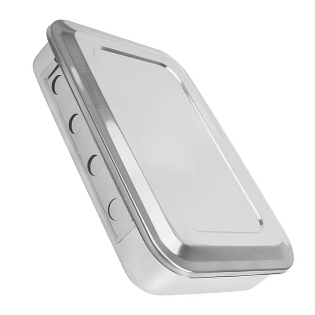 1Pcs Box with Lid Stainless Steel Anti-Rust Storage Container Compact Portable Surgical Medical Tray Square
1Pcs Box with Lid Stainless Steel Anti-Rust Storage Container Compact Portable Surgical Medical Tray Square