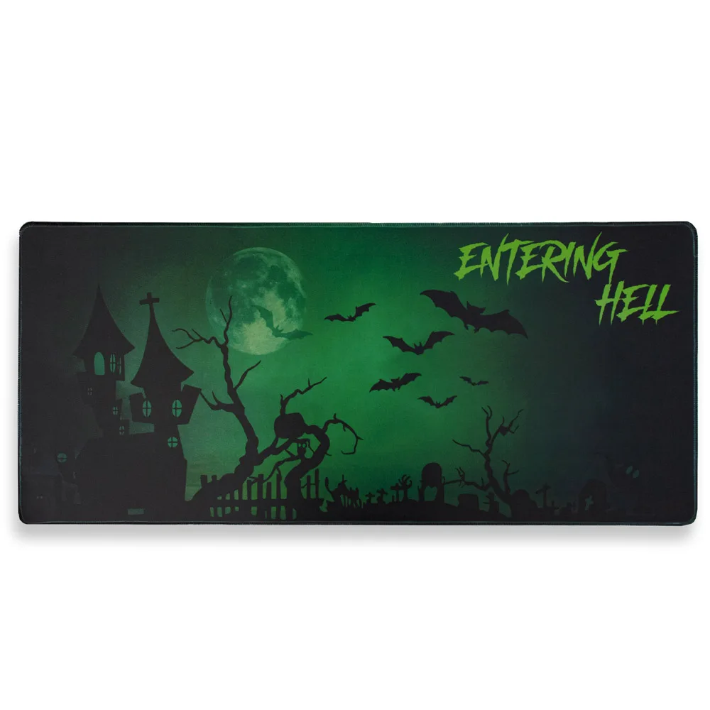 Mouse pad, large table pad, green Halloween themed gaming, esports, anti slip, thickened keyboard pad
Mouse pad, large table pad, green Halloween themed gaming, esports, anti slip, thickened keyboard pad