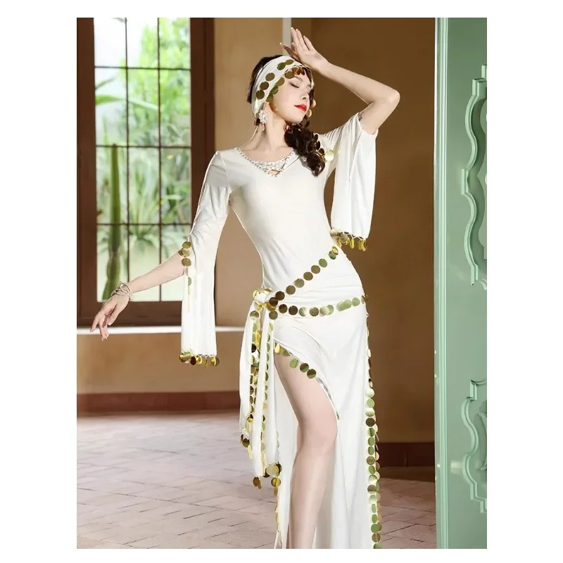 Adult Belly Dance Saidi Dance Dress Side Split Robe for Women 2024 New Oriental Dance Team Performance Dress
Adult Belly Dance Saidi Dance Dress Side Split Robe for Women 2024 New Oriental Dance Team Performance Dress