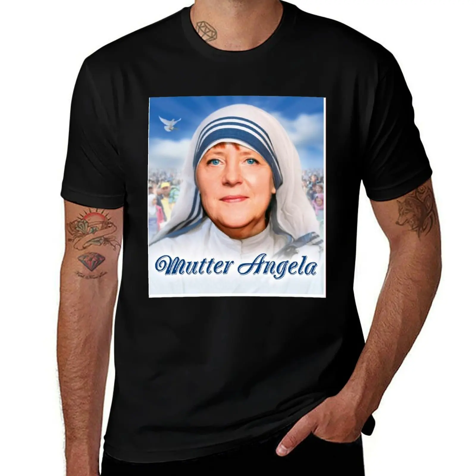 Mutti Merkel T-Shirt cotton graphic tees Funny t-shirts funny meme t-shirts summer shirt mens big and tall t shirts
Mutti Merkel T-Shirt cotton graphic tees Funny t-shirts funny meme t-shirts summer shirt mens big and tall t shirts