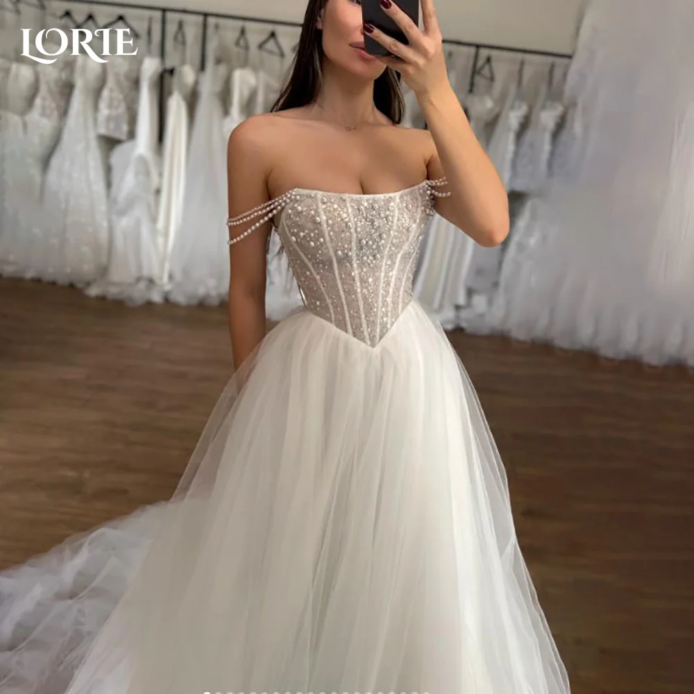 LORIE Vintage Glitter Lace Wedding Dress A-Line Shiny Ruffle Sweetheart Ball Bridal Gown Princess Sparkly Bride Gown Customized
LORIE Vintage Glitter Lace Wedding Dress A-Line Shiny Ruffle Sweetheart Ball Bridal Gown Princess Sparkly Bride Gown Customized