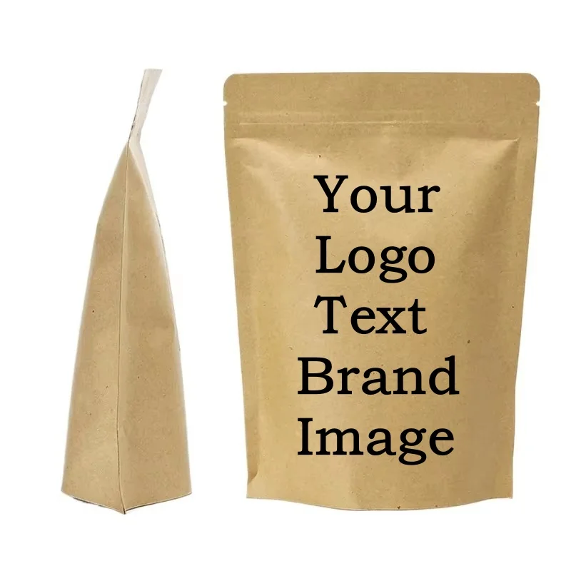 100PCS Kraft Paper Ziplock Packaging Bag DIY Stand-up Matcha Coffee Beans Snack Spice Tea Beaf Logo Custom Print Storage Pouches
100PCS Kraft Paper Ziplock Packaging Bag DIY Stand-up Matcha Coffee Beans Snack Spice Tea Beaf Logo Custom Print Storage Pouches