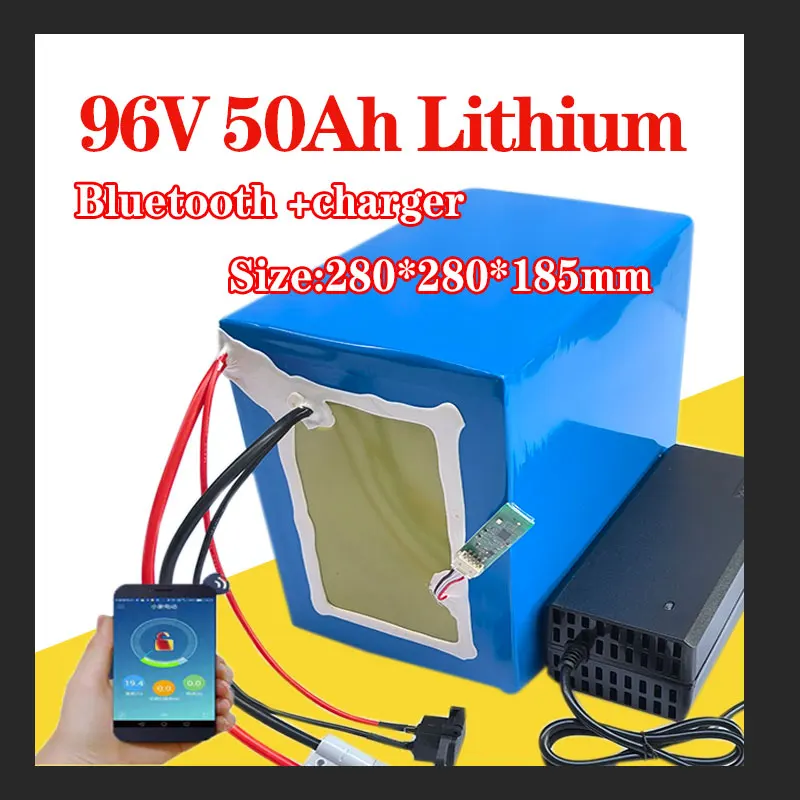 96v 50ah lithium ion battery li ion bluetooth BMS APP for 5000W motor robot scooter bike motorcycle AGV bike + 10A Charger
96v 50ah lithium ion battery li ion bluetooth BMS APP for 5000W motor robot scooter bike motorcycle AGV bike + 10A Charger