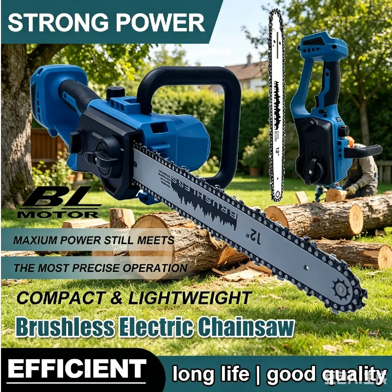 Premium Makita 12 Inch Brushless Chainsaw Auto Oiler Cordless Electric Saw Ideal for Tree Trimming Logging & Heavy Wood Cutting
Premium Makita 12 Inch Brushless Chainsaw Auto Oiler Cordless Electric Saw Ideal for Tree Trimming Logging & Heavy Wood Cutting