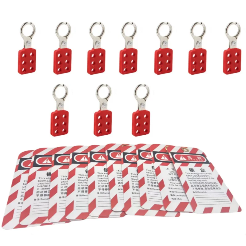 Lock Out Tag Out Hasp Lockout Tagout Hasp Kit 10 Loto Hasps and 10 Loto Tags for Lockout Station
Lock Out Tag Out Hasp Lockout Tagout Hasp Kit 10 Loto Hasps and 10 Loto Tags for Lockout Station