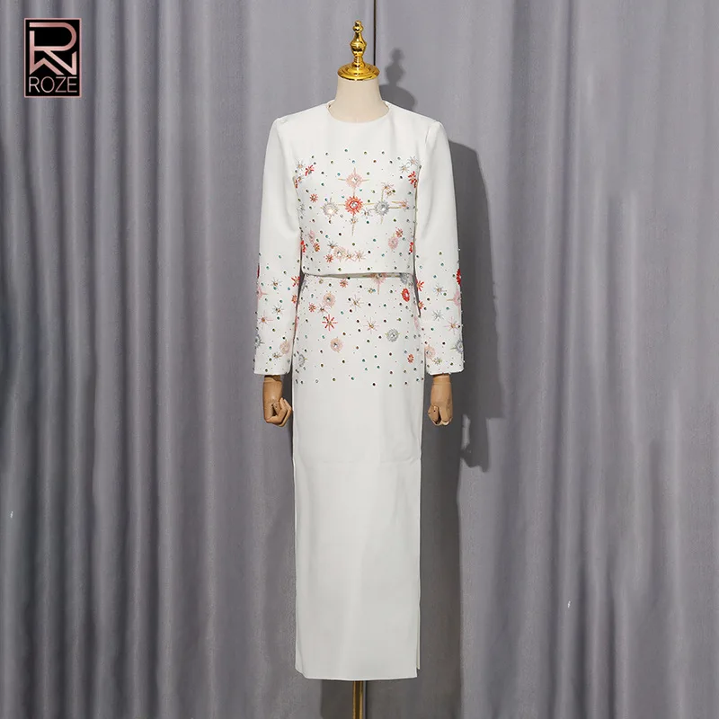 Office Ready Crystal Embellished Suit Set 2025 - Round Neck Long Sleeve Crop Top & High Waist A-Line Skirt
Office Ready Crystal Embellished Suit Set 2025 - Round Neck Long Sleeve Crop Top & High Waist A-Line Skirt