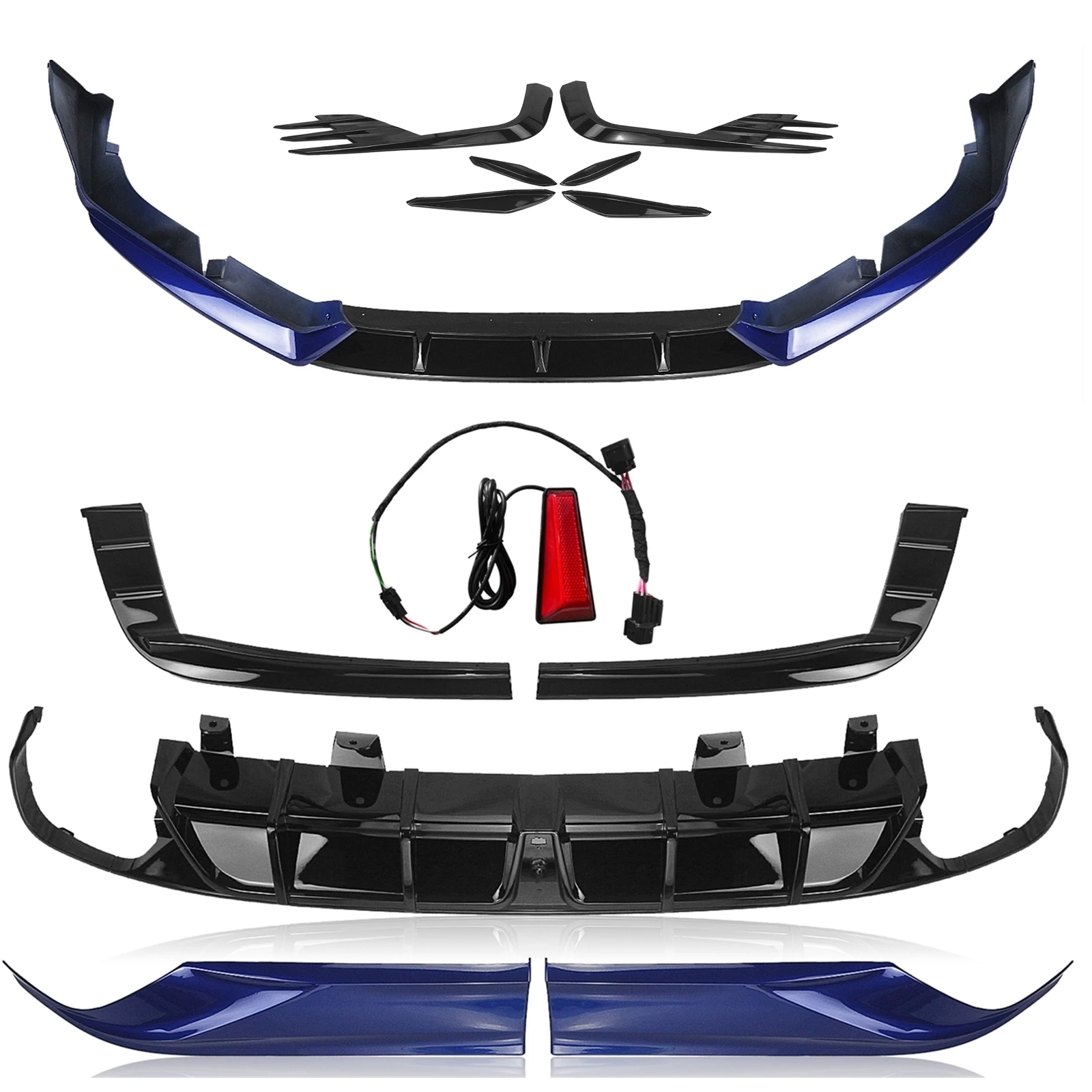 For Honda Accord 2021-2022 Yofer Blue Front Spoiler Bumper Lip+Rear Diffuser+Fog Lamp Frame Splitter Side Air Vent Cover Trim
For Honda Accord 2021-2022 Yofer Blue Front Spoiler Bumper Lip+Rear Diffuser+Fog Lamp Frame Splitter Side Air Vent Cover Trim
