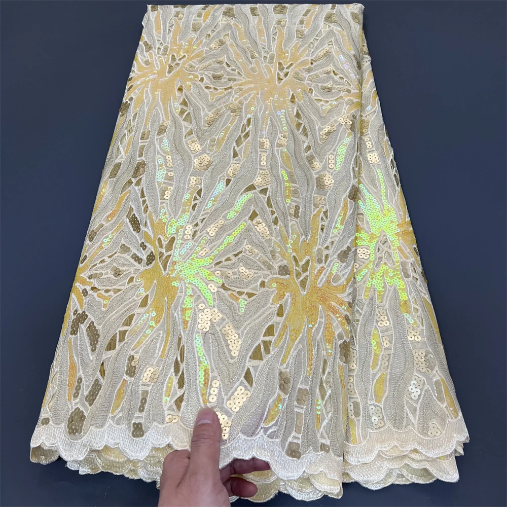 2025High Quality African Nigerian Tulle Lace Fabric Organza Embroidery Guipure Party Gown Dress Brocade Jacquard Wedding 5Yard
2025High Quality African Nigerian Tulle Lace Fabric Organza Embroidery Guipure Party Gown Dress Brocade Jacquard Wedding 5Yard