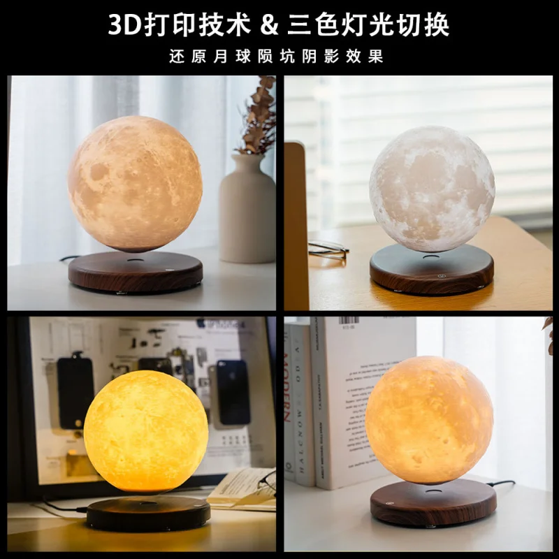 Magnetic Levitation Moon Lamp, High-Tech Bedroom and Living Room Ambiance, 3D Printed Lunar Crater Magnetic Floating Moon Smart
Magnetic Levitation Moon Lamp, High-Tech Bedroom and Living Room Ambiance, 3D Printed Lunar Crater Magnetic Floating Moon Smart