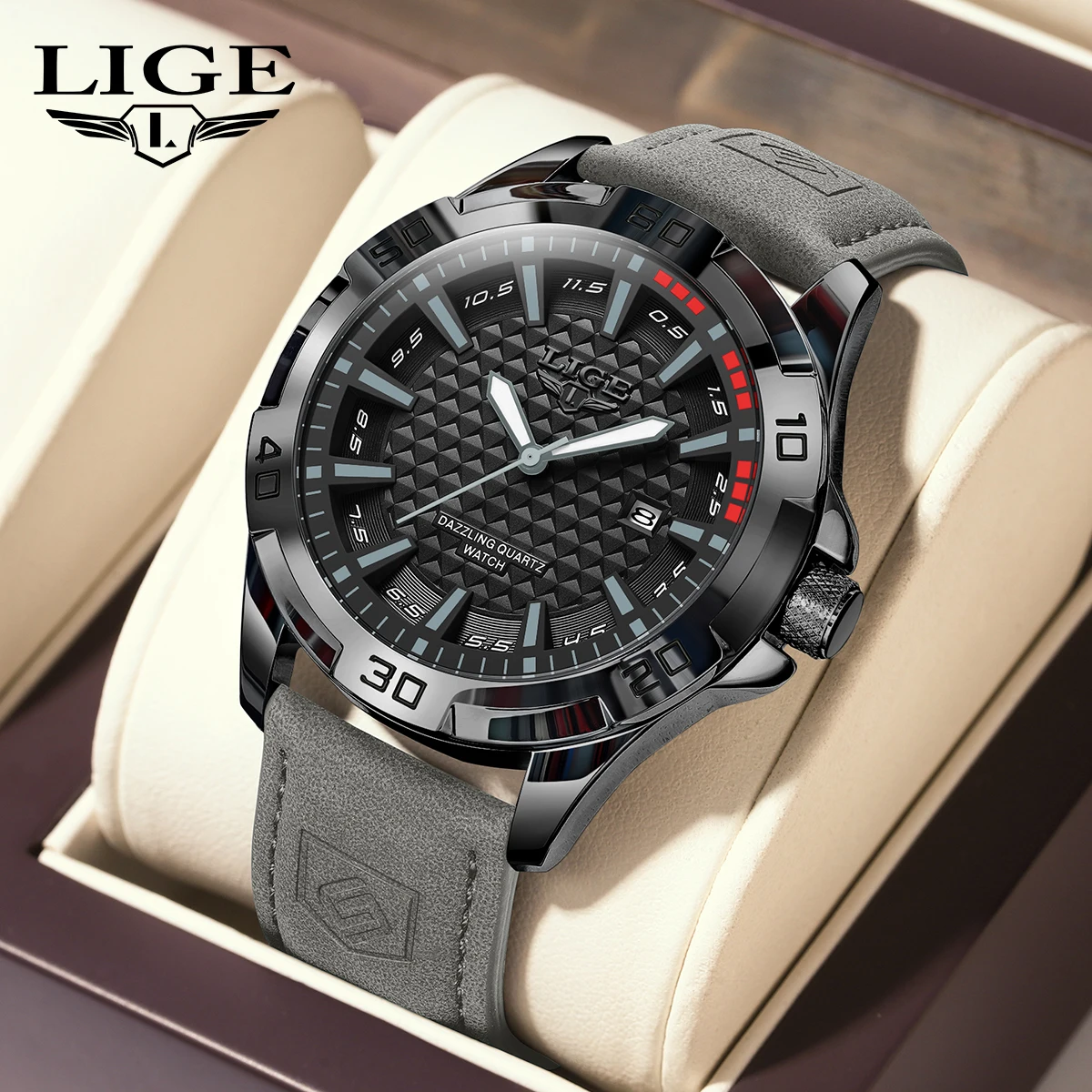 Reloj LIGE 2026 Original Quartz Men's Watch Luxury Classic Waterproof Leather Strap Minimalist Business Calendar watches for men
Reloj LIGE 2026 Original Quartz Men's Watch Luxury Classic Waterproof Leather Strap Minimalist Business Calendar watches for men