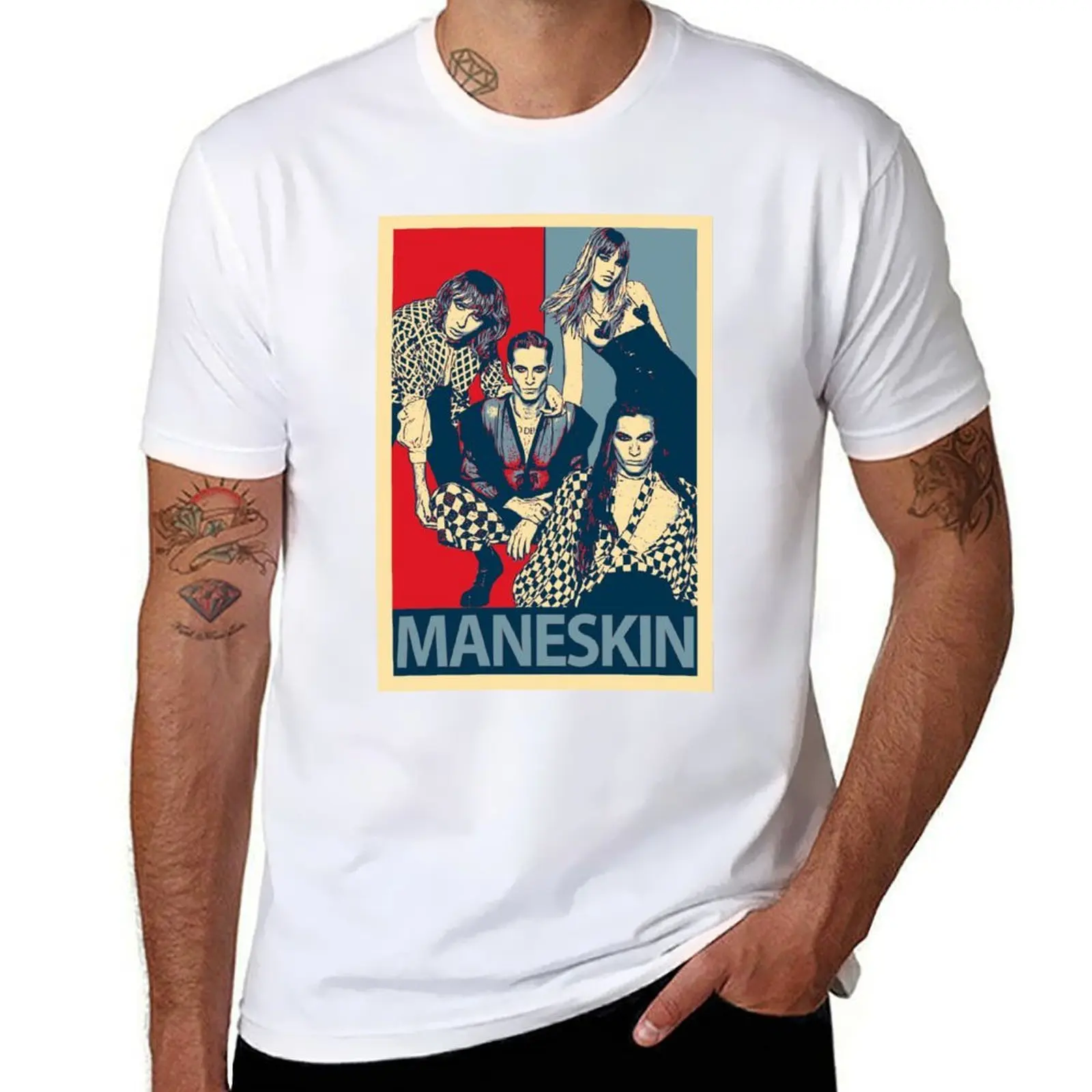 Maneskin T-Shirt t shirts designer man t shirt heavy cotton T-Shirt
Maneskin T-Shirt t shirts designer man t shirt heavy cotton T-Shirt