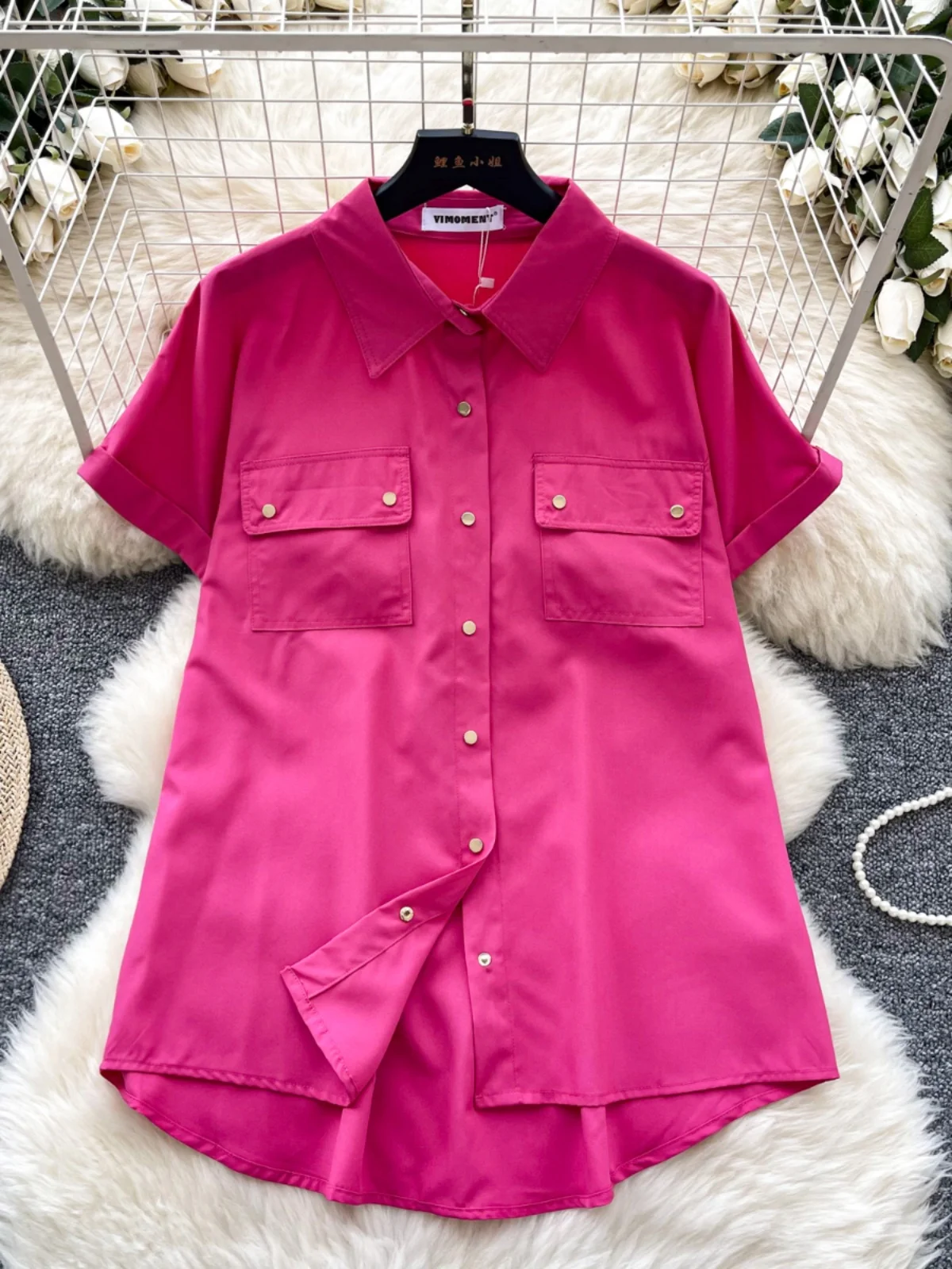 Korean Sle Simple Luxury Loose Women's irt Autumn Faion Slimming Street Sle Unique Ele Top Trendy Polyester ...
Korean Sle Simple Luxury Loose Women's irt Autumn Faion Slimming Street Sle Unique Ele Top Trendy Polyester ...