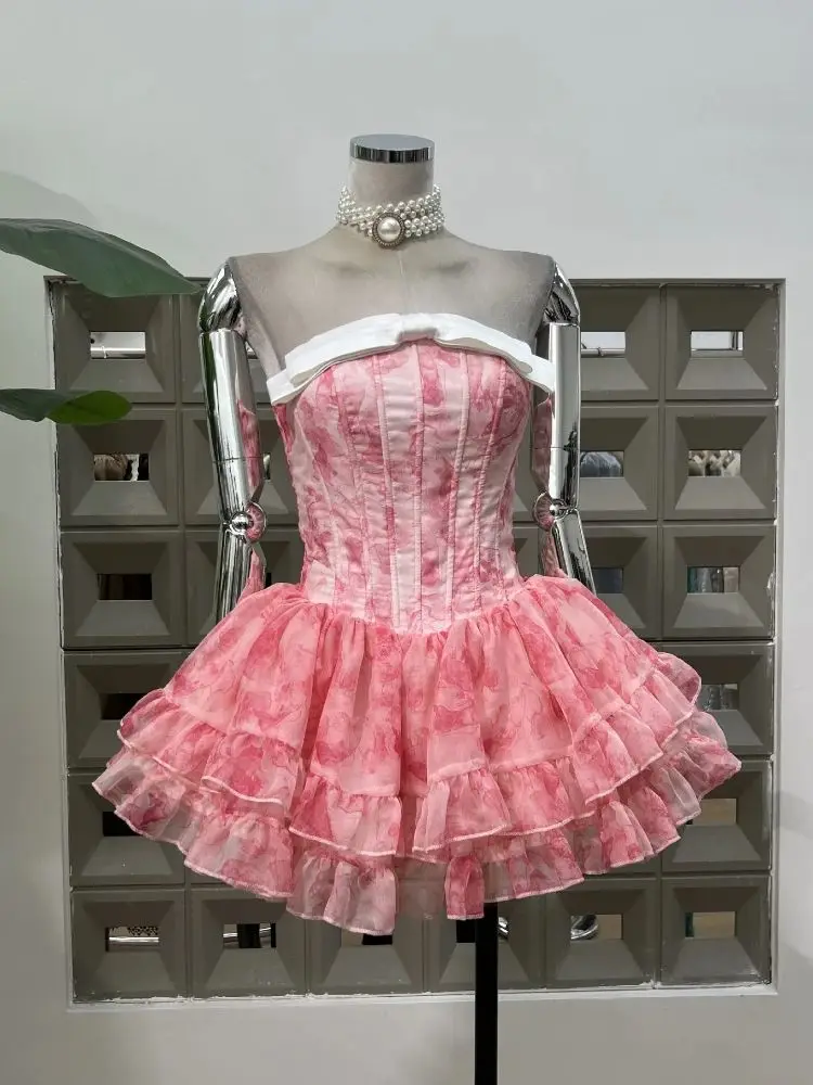 Сексуальное мини-платье без бретелек с бантом и оборками и шортами, женское бальное платье трапециевидной формы в стиле Лолиты без рукавов с открытой спиной, наряд на день рождения
Сексуальное мини-платье без бретелек с бантом и оборками и шортами, женское бальное платье трапециевидной формы в стиле Лолиты без рукавов с открытой спиной, наряд на день рождения